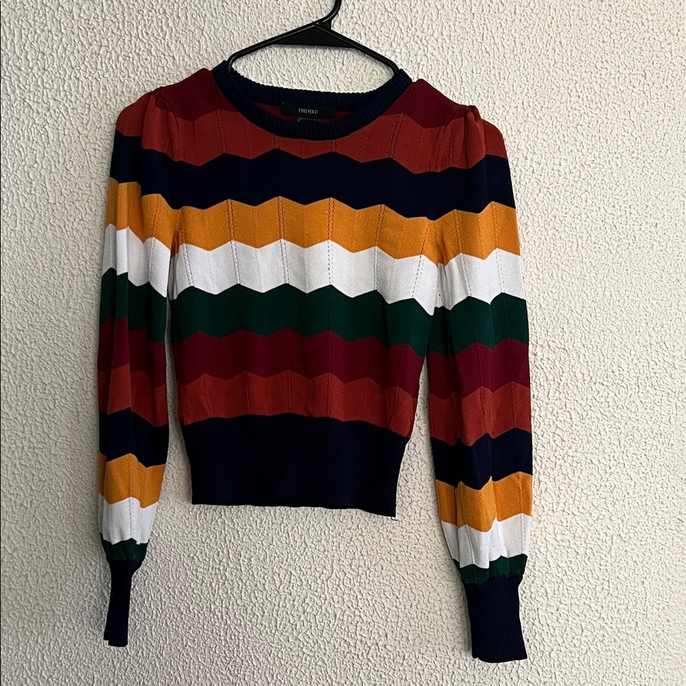 Forever 21 Brand Striped Sweater